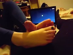 Free Porn German Teen Gives A Great Footjob